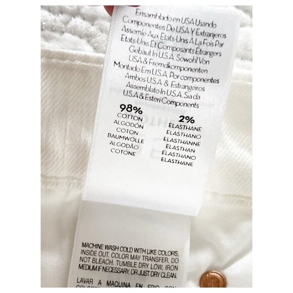 MOTHER Superior Dutchie Ankle Jaws in Almost Innocent White Women's Sz 25 - Picture 8 of 13